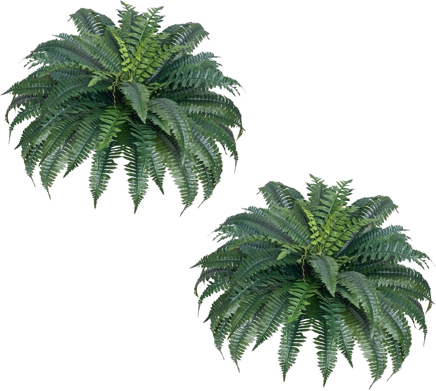 image:imageVEVOR Artificial Ferns 2 Pcs 47 Inch Large Artificial Boston Ferns Plants Faux Fern with 50 Branches Artificial Plants Large for OutdoorsIndoor Home OfficeGarden Flowerpot Unincluded2 Pcs