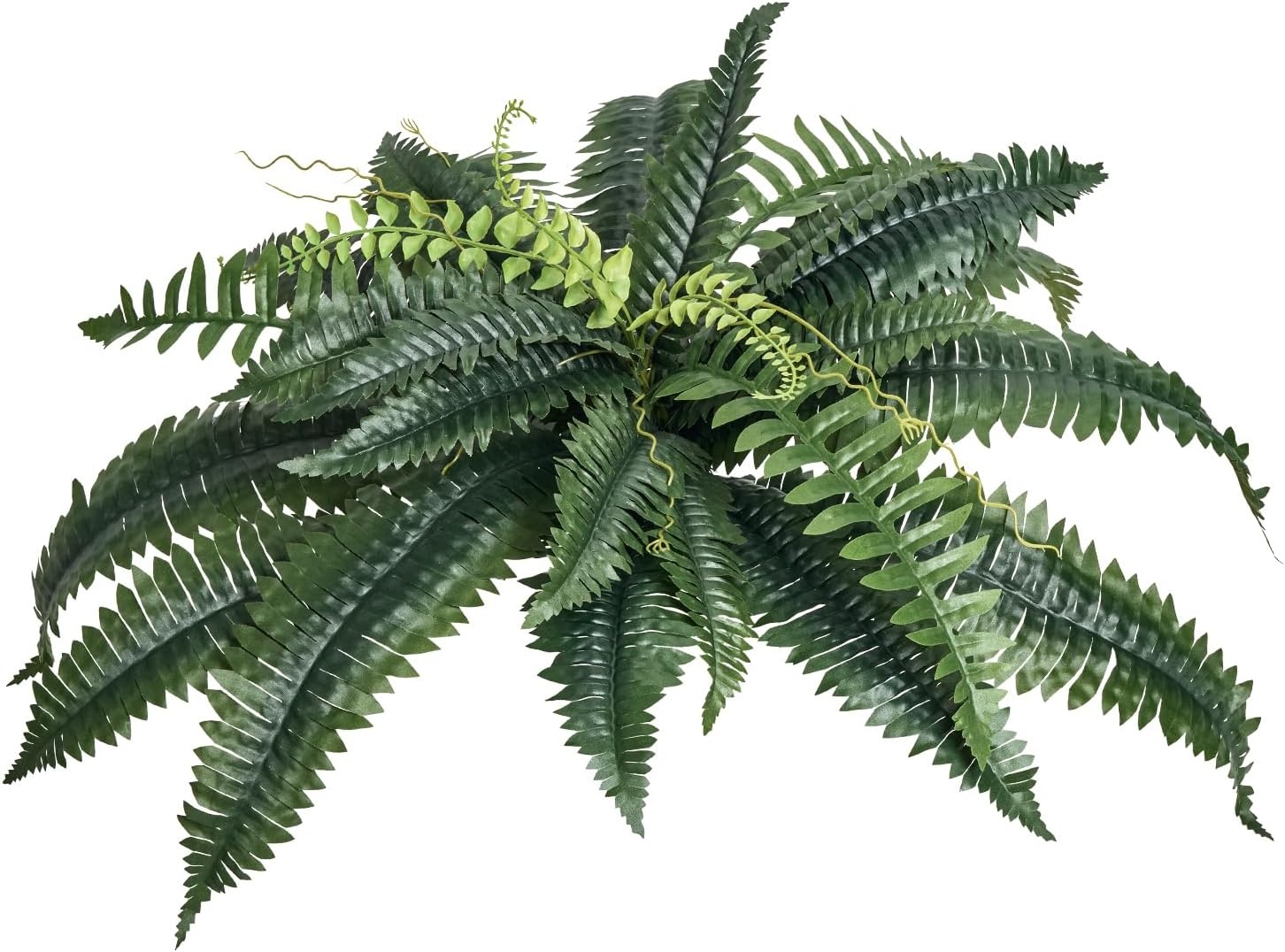 image:imageVEVOR Artificial Ferns 2 Pcs 47 Inch Large Artificial Boston Ferns Plants Faux Fern with 50 Branches Artificial Plants Large for OutdoorsIndoor Home OfficeGarden Flowerpot Unincluded2 Pcs