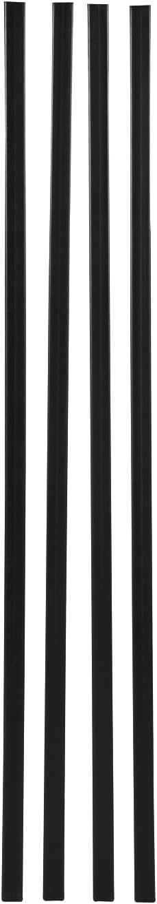 image:imageVEVOR Bottom Locking Privacy Slats DoubleWall Vertical BottomLocking Slats with Wings for ChainLink Fence HighDensity HDPE Chain Link Slats Ideally Fit 6 High Fence for Garden and FarmBlackDoubleWall