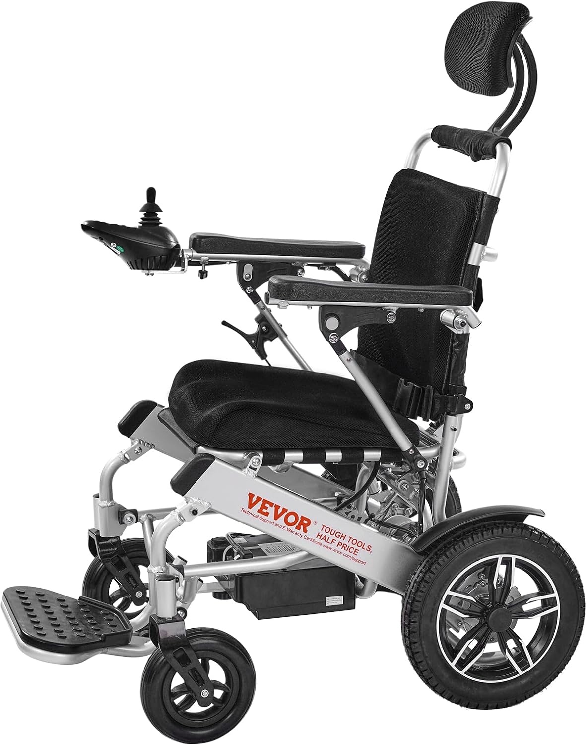 image:imageVEVOR Electric Wheelchair for Adults 300 lbs Capacity amp 21 Seat Foldable Lightweight Motorized Chair 13Mile Long Range AllTerrain Power Portable for Seniors Mobility21 lnch Reclining Seat