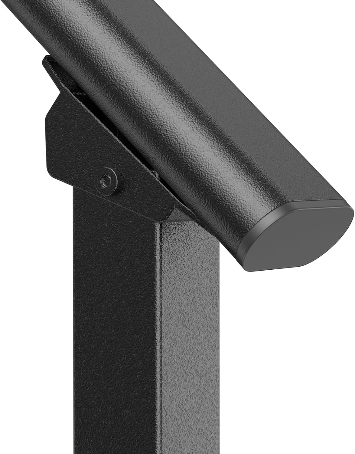 image:imageVEVOR Handrails for Outdoor Steps 1 Step Stair Hand Rail Kit Transitional Carbon Steel Railings with Installation Kit Stair Rails for Seniors Concrete Steps amp Porch amp Deck Black Retro ArchBlackStraight