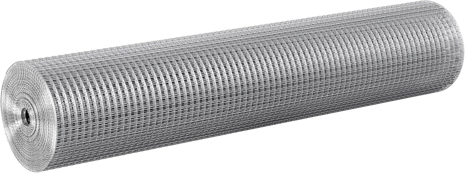 image:imageVEVOR Hardware Cloth 12 inch 48in x 50 ft 19 Gauge Hot Dipped Galvanized Wire Mesh Roll Chicken Wire Fencing Wire Mesh for Rabbit Cages Garden Small Rodents36 x 50