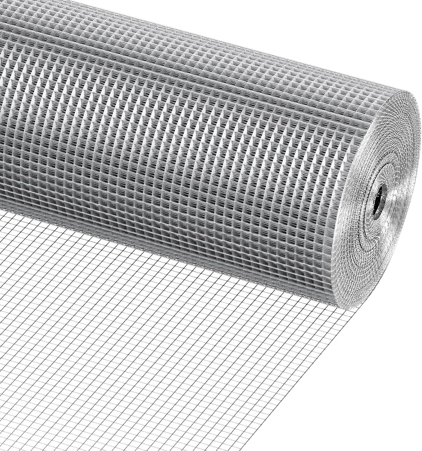 image:imageVEVOR Hardware Cloth 12 inch 48in x 50 ft 19 Gauge Hot Dipped Galvanized Wire Mesh Roll Chicken Wire Fencing Wire Mesh for Rabbit Cages Garden Small Rodents36 x 50