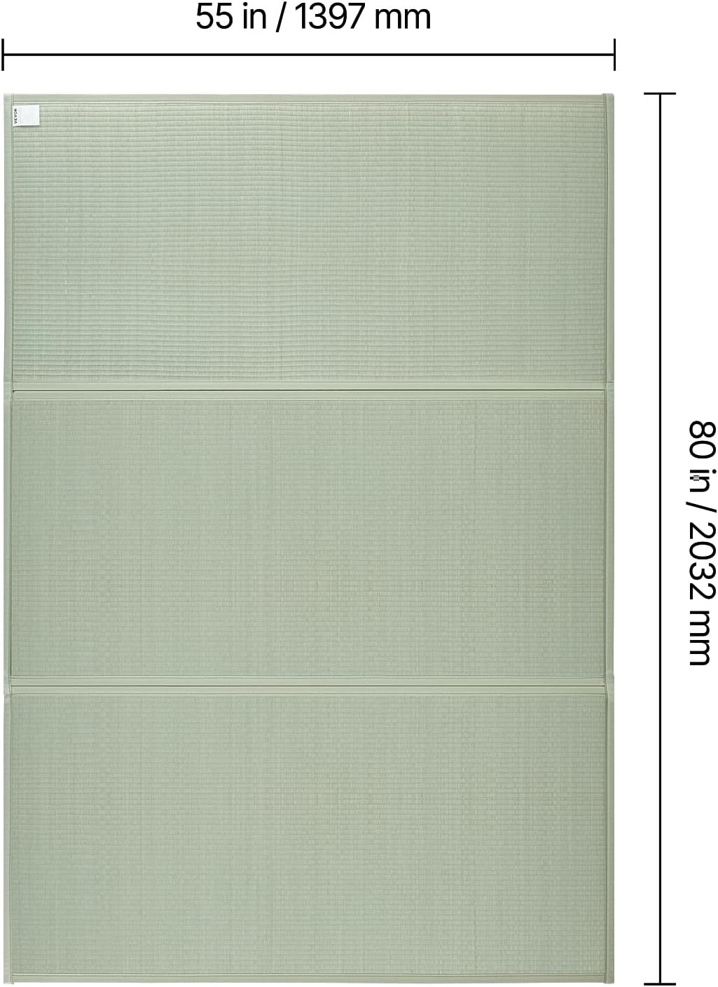 image:imageVEVOR Japanese Tatami Mat Extended Full XL 55 X 83 Foldable Tatami Mattress 100 Rush Grass Japanese Floor Mattress with Natural Rush Scent for Sleeping Meditation YogaLight Green