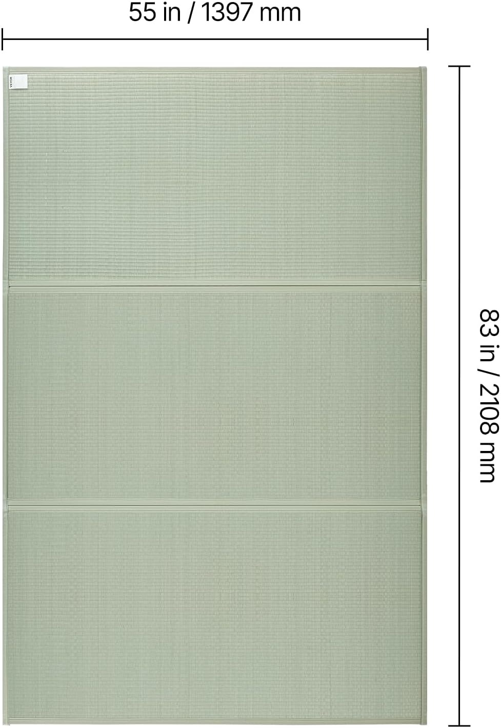image:imageVEVOR Japanese Tatami Mat Extended Full XL 55 X 83 Foldable Tatami Mattress 100 Rush Grass Japanese Floor Mattress with Natural Rush Scent for Sleeping Meditation YogaLight Green