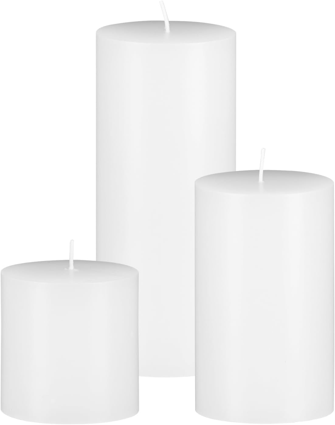 image:imageVEVOR Pillar Candles and Glass Vases Set 36 Pcs Clear Cylinder Hurricane Candle Holders for Wedding Centerpieces Tall Vase for Table Decor Wedding Party ThanksgivingWhite 256 x 47597936 Pcs