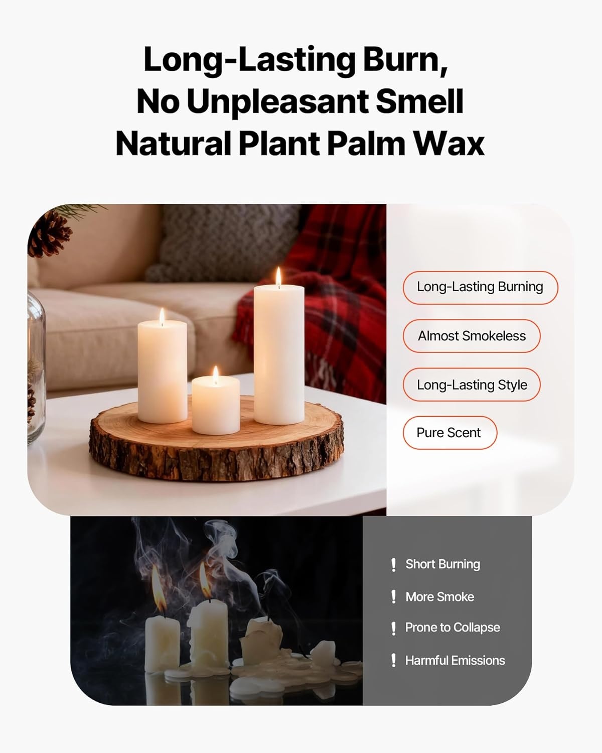 image:imageVEVOR Pillar Candles and Glass Vases Set 36 Pcs Clear Cylinder Hurricane Candle Holders for Wedding Centerpieces Tall Vase for Table Decor Wedding Party ThanksgivingWhite 256 x 47597936 Pcs