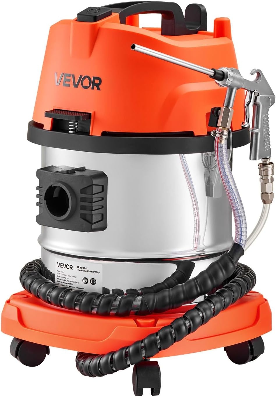 image:imageVEVOR Walnut Blaster Kit for Carbon Cleaning 1200W Sand Blaster with Builtin Vacuum Extension Nozzle Sandblaster Gun and 55lbs Walnut Shell for Engine Intake Valve Cleaning 13L Large Capacity amp HighEfficiency Cleaning13L
