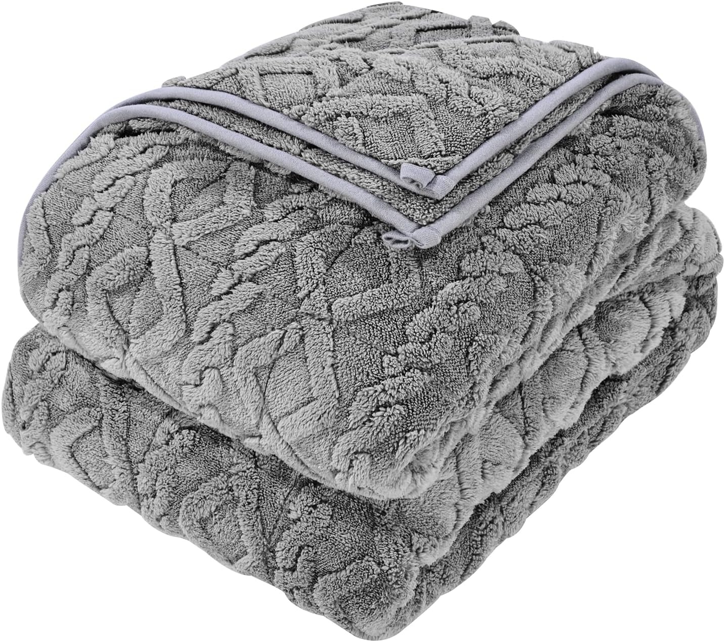 image:imageVEVOR Weighted Blanket 20 lbs 60 x 80 in Queen Size Sherpa Fleece Heavy Blanket with Glass Beads Soft Warm Cozy Fluffy Touch for 200250 lbs Adults Improve Sleep Quality Grey