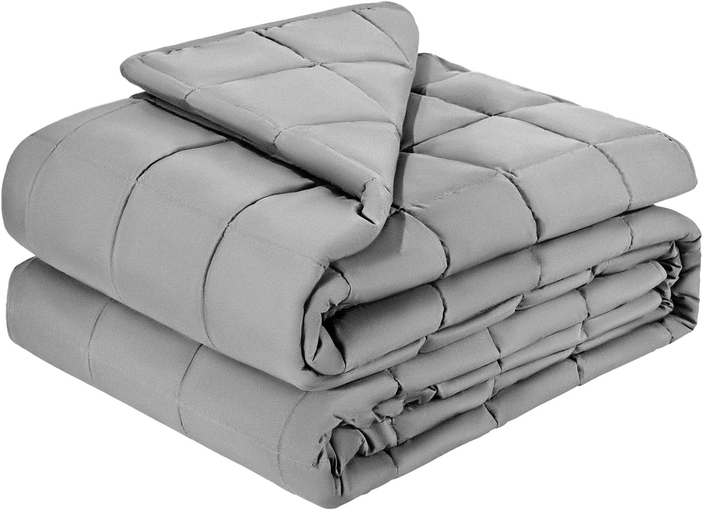 image:imageVEVOR Weighted Blanket 60 x 80 inch Queen Size 25 lbs Heavy Blanket with Cooling Glass Beads Soft amp Breathable for AllSeason Use Suitable for Adults 250310 lbs Ideal Gift Choice Grey25lbs 60x80in