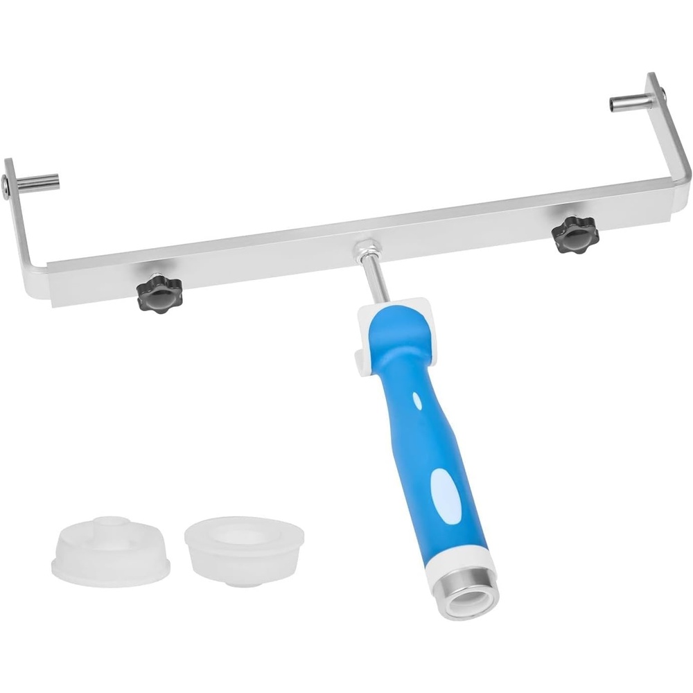 image:imageVEVOR 18 Inch Paint Roller Frame 1218 in Adjustable Frame with Marked Scale Lightweight Painting Supplies for Wall House Homes Metal Roller Tool for LargeScale Painting Projects Blue amp Silver18