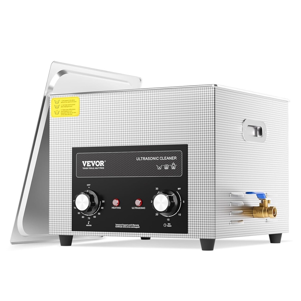 image:imageVEVOR 22L Sonic Cleaner with Heater Timer amp Basket Professional Digital Sonic Cavitation Machine 480W Cleaning Machine for Lab Tools Metal Parts Carburetor Brass Auto Parts Engine Parts15L