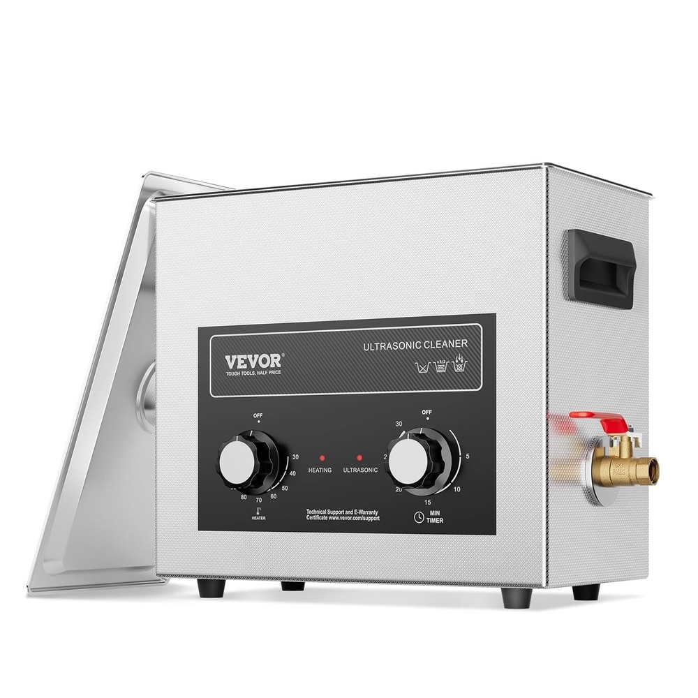 image:imageVEVOR 22L Sonic Cleaner with Heater Timer amp Basket Professional Digital Sonic Cavitation Machine 480W Cleaning Machine for Lab Tools Metal Parts Carburetor Brass Auto Parts Engine Parts6L