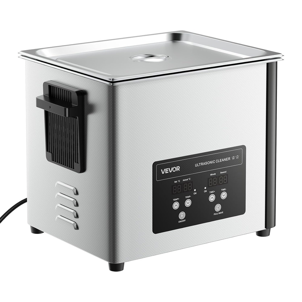image:imageVEVOR 30L Ultrasonic Cleaner Professional Ultrasonic Cleaner Machine with Cleaning Basket amp Digital Display 480W Stainless Steel 40kHz Industrial Cleaning Machine for Parts Carburetors Instruments10L