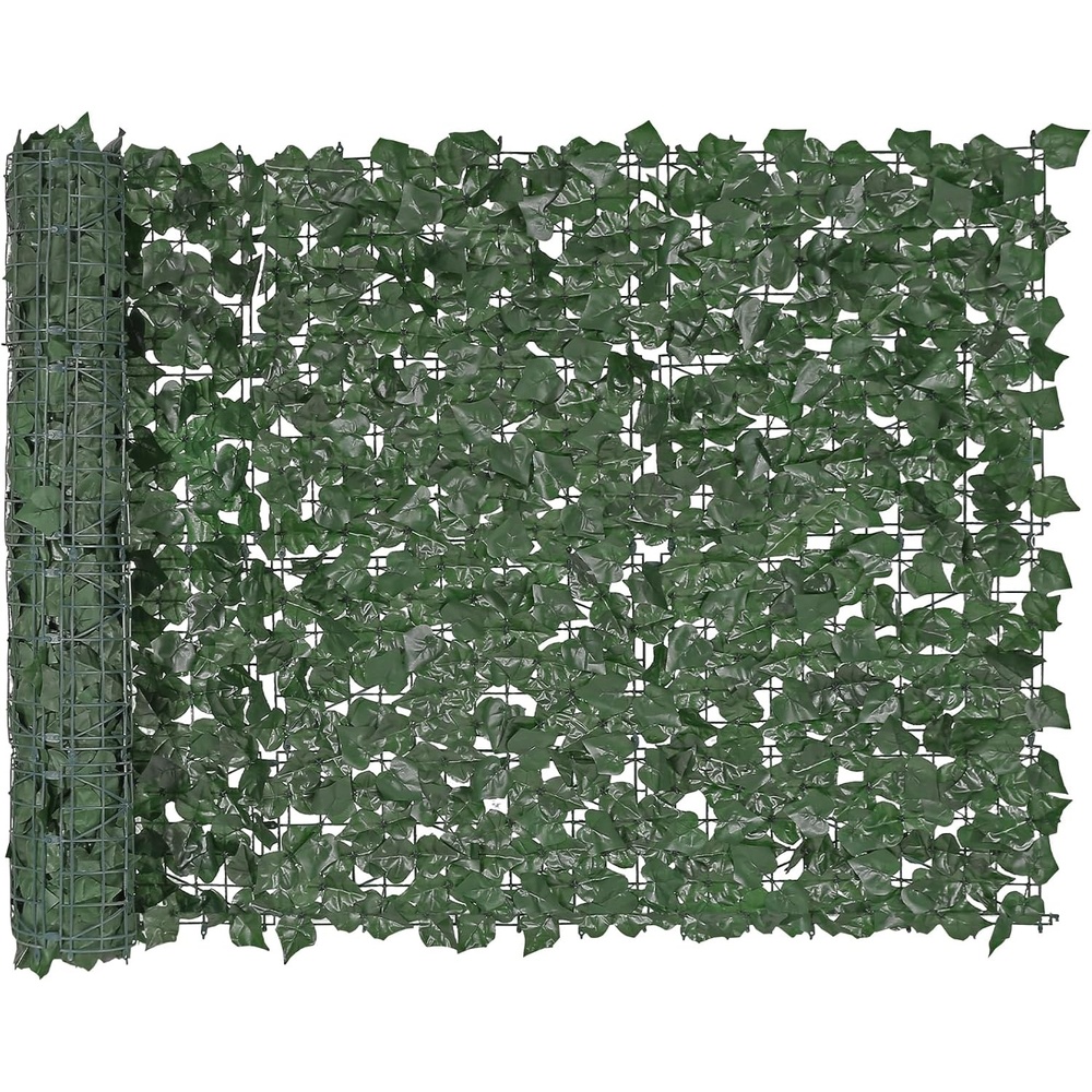 image:imageVEVOR Artificial Ivy Privacy Fence Screen 39 x 98 in Faux Ivy Vine Leaf Hedges Fence Greenery Privacy Fence with Mesh Cloth Backing Green Wall Decoration for Outdoor Garden Yard BalconyIvy
