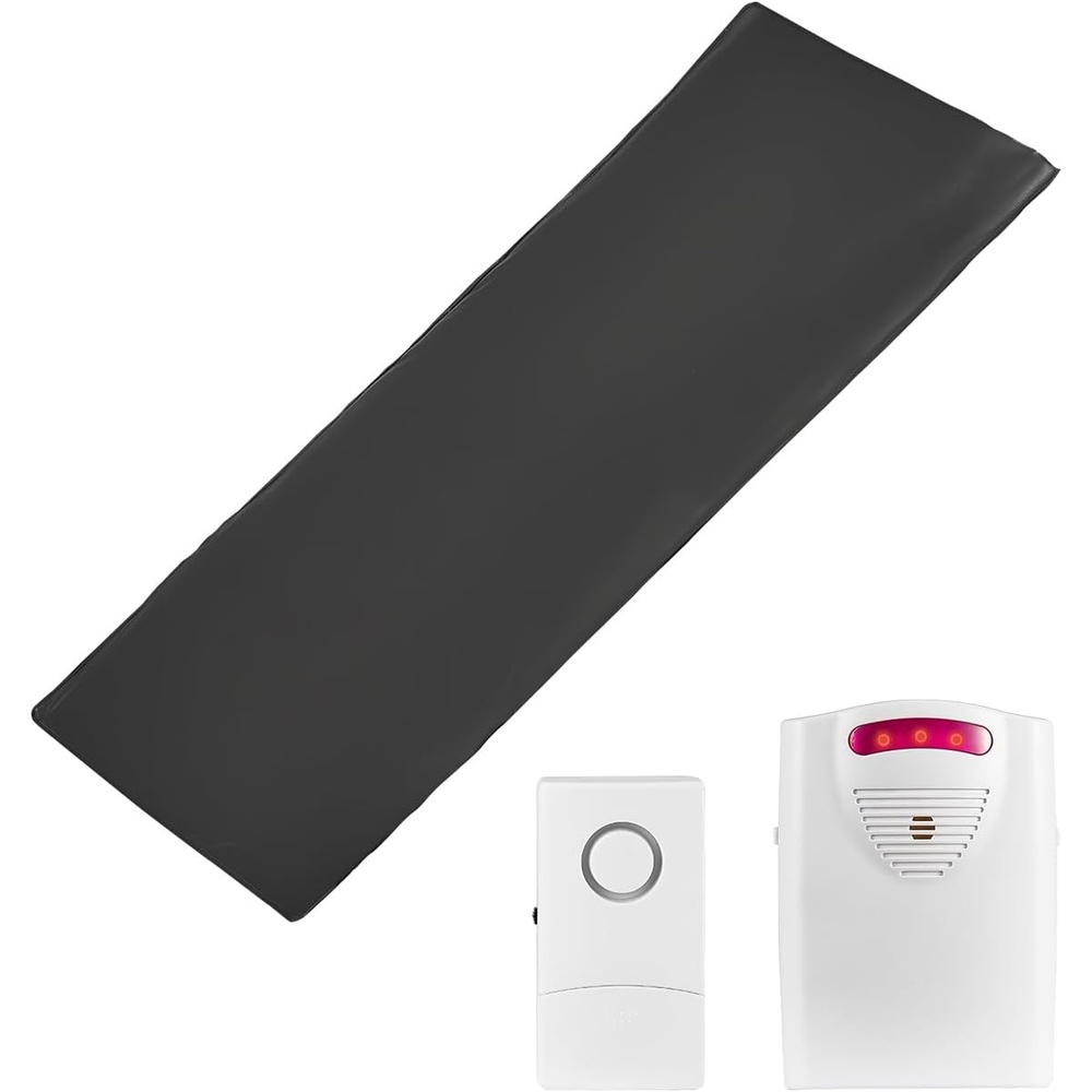 image:imageVEVOR Bed Alarm System for Elderly Adults 14 x 30inch Wireless Bed Sensor Pad with Pager Safety Bed Alarms and Fall Prevention Pad for Home Hospital Rehabilitation Center