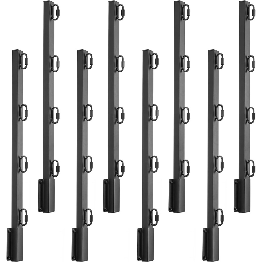image:imageVEVOR Chain Link Fence Extensions 18 Packs 274 Extension Height Galvanized Post Extender for 13 to 15 Top of Fence U Bracket Barbed Wire Extend Arm for Privacy Prevent Dogs Jumping OutSquare