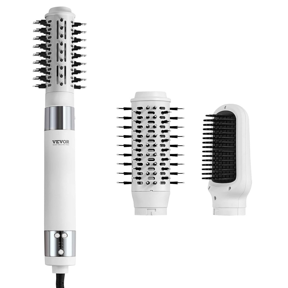 image:imageVEVOR Hair Dryer Styler 110000RPM HighSpeed Hot Air Styler with Brushless Motor Paddle amp Oval Brush Negative Ionic Hair Dryer Brush OneStep Styling Tool for Fast Drying Volumizing Straightening