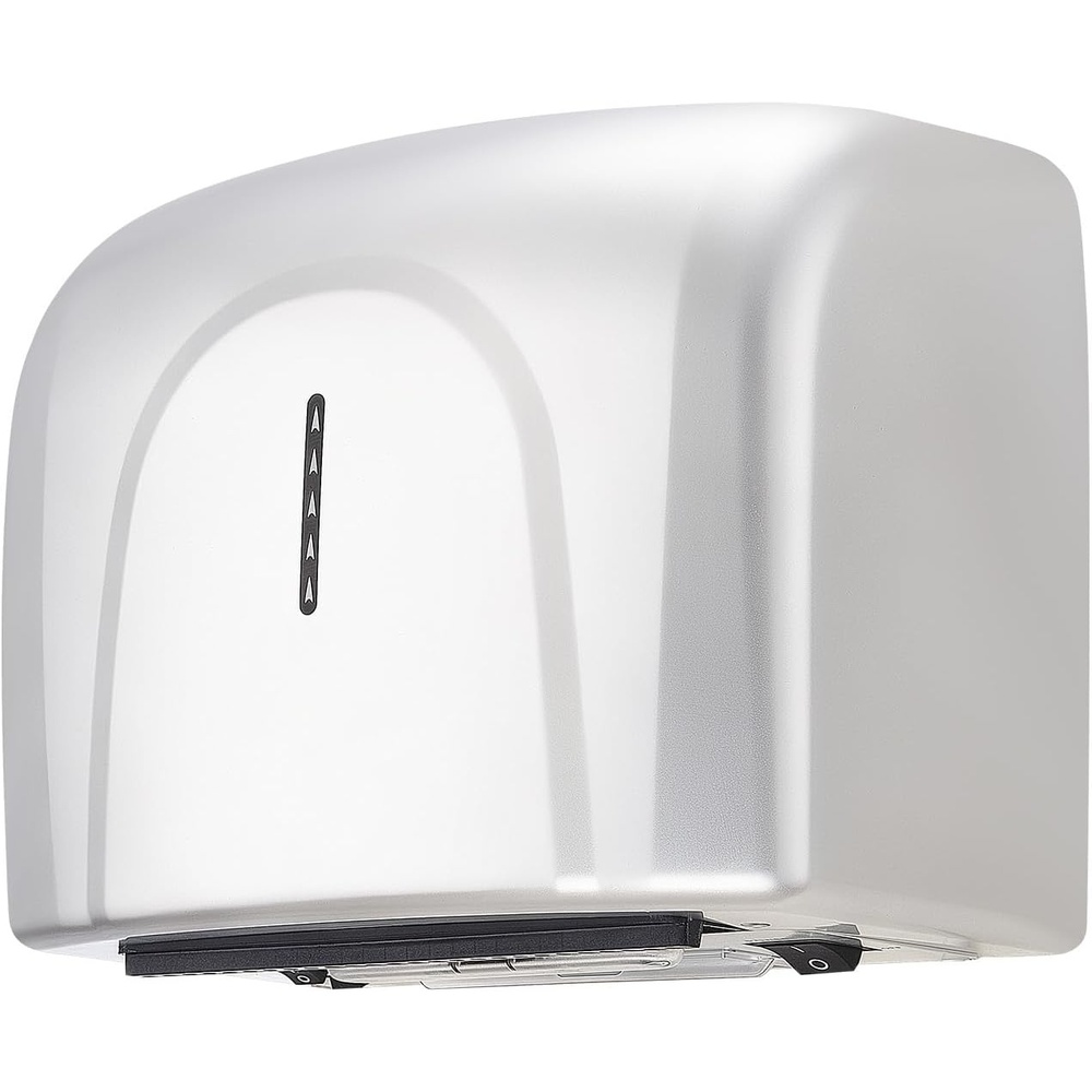 image:imageVEVOR Heavy Duty Commercial Hand Dryer 1300W Automatic High Speed Stainless Steel Warm Wind Hand Blower 120V Plug inHardwired Two Power Options Compliant for Industry Business RestroomsSilverplastic