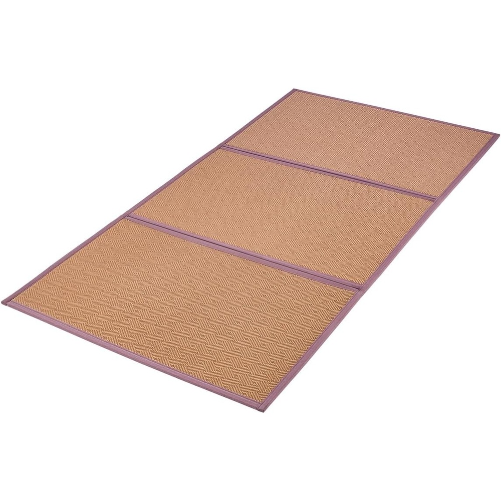 image:imageVEVOR Japanese Tatami Mat Extended Full XL  55 X 83 Foldable Tatami Mattress 100 Rush Grass Japanese Floor Mattress with Natural Rush Scent for Sleeping Meditation YogaHandwoven Rattan