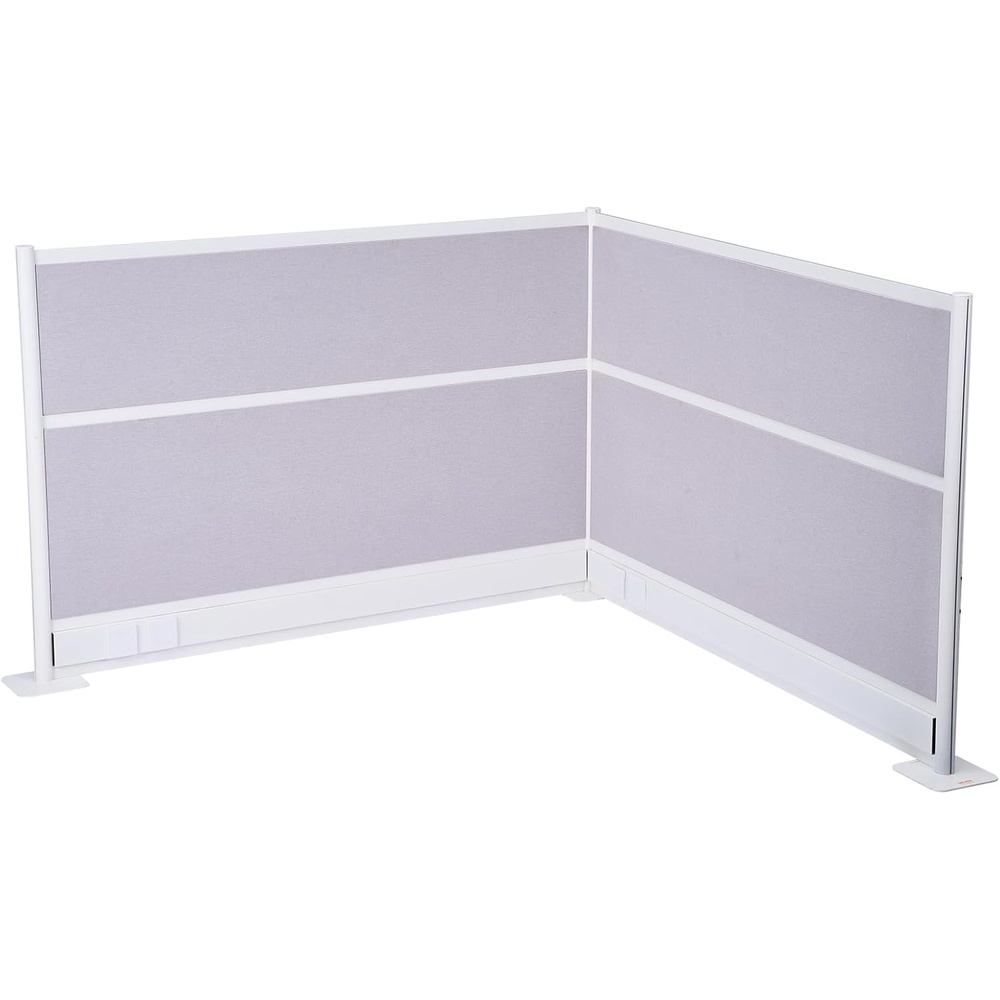 image:imageVEVOR Office Divider Privacy Partitions 2Pack 72 x 48 Room Divider Walls PET Workstation Cubicle Partition with Outlet Covers Freestanding Privacy Panels for Office Library SchoolOpaque