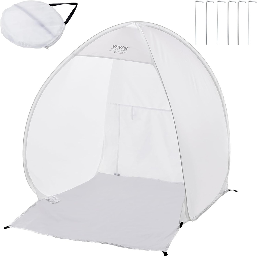 image:imageVEVOR Paint Booth Tent 40 x 35 x 40 in PopUp Portable Spray Paint Tent with Builtin Floor Exhaust Window and Storage Bag Foldable Paint Booth for Furniture DIY Hobby Tool Painting Station