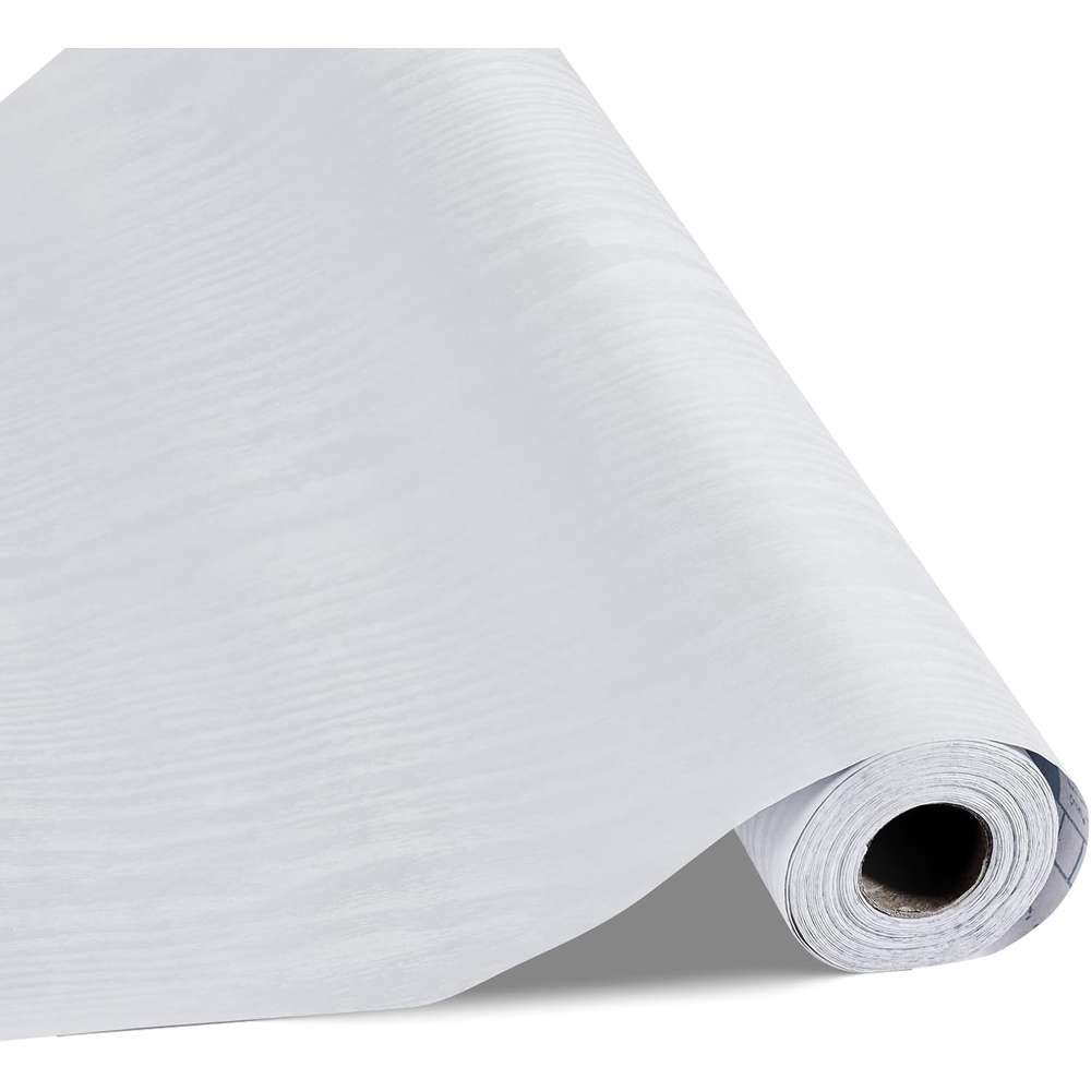 image:imageVEVOR Peel and Stick Wallpaper 177 x 3937 inch Contact Paper White Wood Grain Waterpoof Self Adhesive Easy to Clean amp Peel Wall Decorative Vinyl Roll for Bedroom Kitchen Bathroom Desk Office