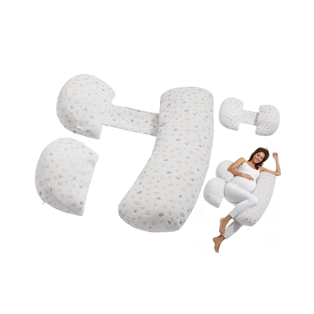 image:imageVEVOR Pregnancy Pillow CShaped Full Body Maternity Pillow for Sleeping UltraSoft and Breathable Pregnant Support Pillows with Removable amp Washable Cover Perfect for Back Belly Hip Legs ReliefHShaped