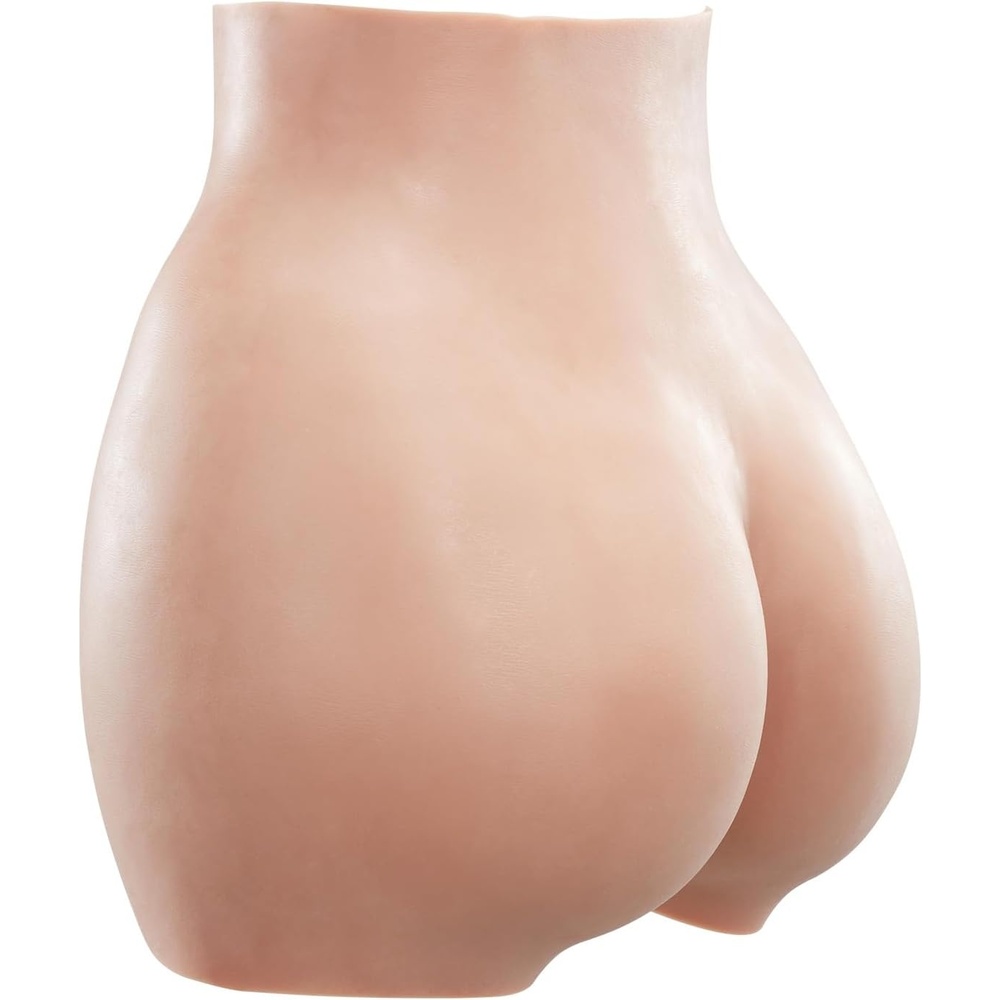 image:imageVEVOR Silicone Butts 100 Silicone Hip Enhancer Shapewear Panty Fake Buttock Enhancers Pants for Crossdresser Transgender Cosplay Drag Queen Brown