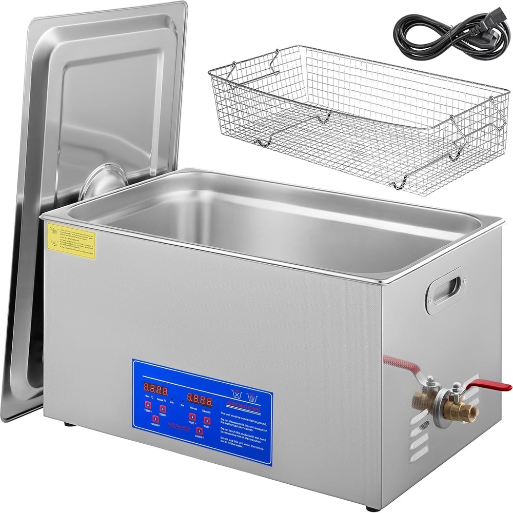 image:imageVEVOR Ultrasonic Cleaner 13L Professional Ultrasonic Cleaner with Digital Timer 40kHz Excellent Ultrasonic Cleaning Machine 110V for Jewelry Watch Ring Coin Diamond Eyeglasses Small Parts Cleaning22L