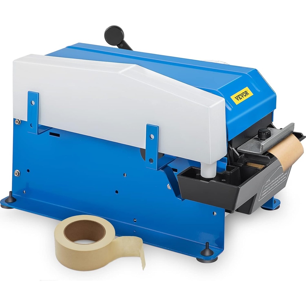 image:imageVEVOR WaterActivated Tape Dispenser Maximum 394 x 394 Tape Adjustable Length Width amp Water Level Manual Tape Dispenser wWater Brush Carton Packaging for Express Box Gift BoxWaterActivated