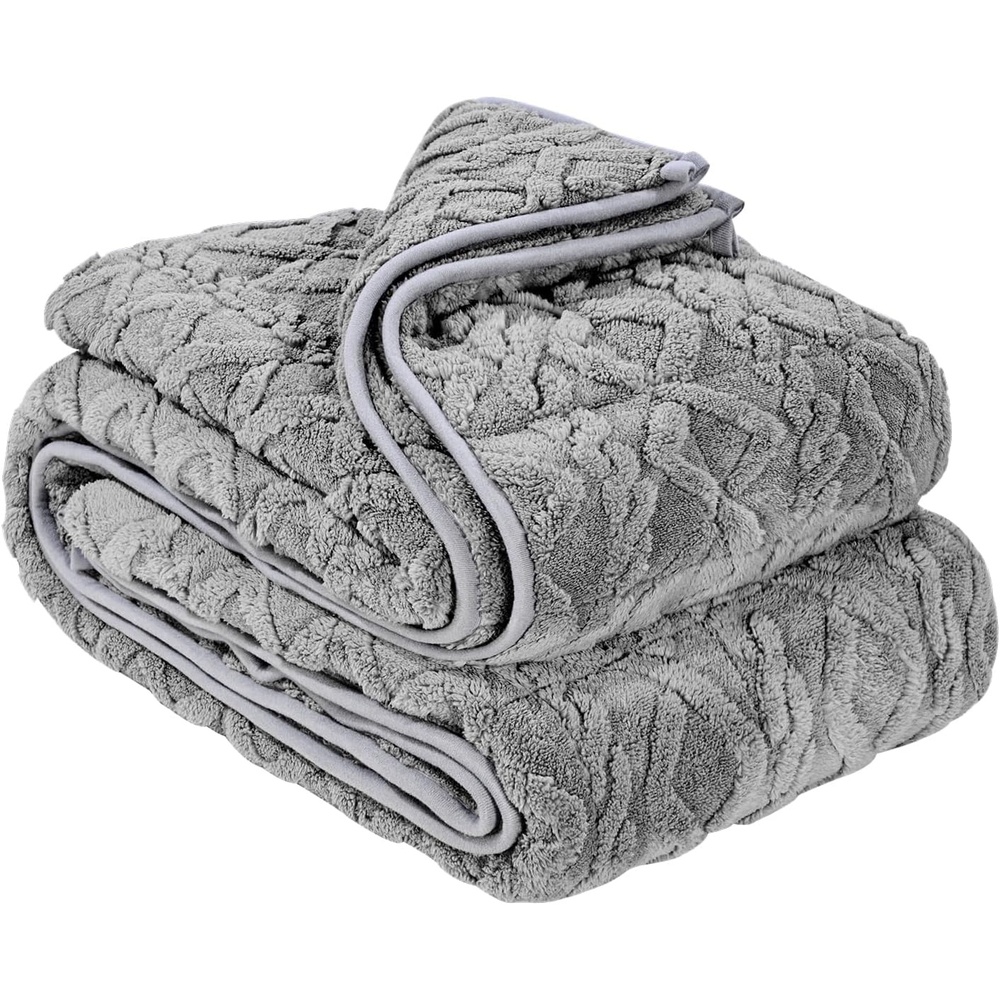 image:imageVEVOR Weighted Blanket 20 lbs 60 x 80 in Queen Size Sherpa Fleece Heavy Blanket with Glass Beads Soft Warm Cozy Fluffy Touch for 200250 lbs Adults Improve Sleep Quality Grey