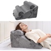 4PCS-Half moon pillowx2-Velvet