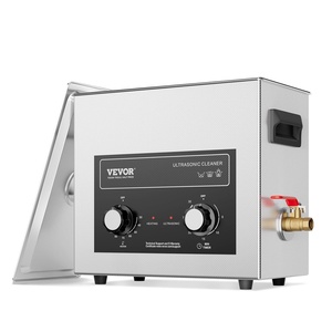 VEVOR 22L Sonic Cleaner with Heater Timer & Basket, Professional Digital Sonic Cavitation Machine, 480W Cleaning Machine for Lab Tools, Metal Parts, Carburetor, Brass, Auto Parts, Engine Parts(6L)