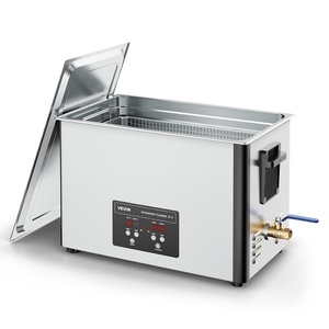 VEVOR 30L Ultrasonic Cleaner, Professional Ultrasonic Cleaner Machine with Cleaning Basket & Digital Display, 480W Stainless Steel 40kHz Industrial Cleaning Machine for Parts, Carburetors, Instruments(30L)