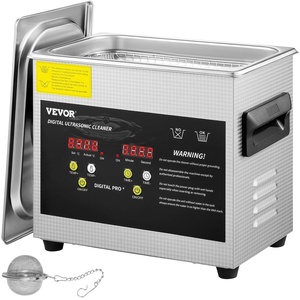 VEVOR 3L Upgraded Ultrasonic Cleaner (200W Heater,120W Ultrasonic) Professional Digital Lab Ultrasonic Parts Cleaner with Heater Timer for Jewelry Glasses Parts Cleaning(3L)