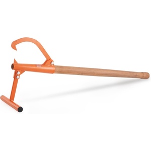 VEVOR 46.5″ Timberjack Log Lifter, Adjustable Heavy Duty Log Roller Cant Hook, Log Jack with Wooden Handle, Log Cant Hook Logging Tools for Rolling and Raising Up Logs up to 15″ Dia(Wood Handle 46.5″)