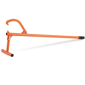 VEVOR 46.5″ Timberjack Log Lifter, Adjustable Heavy Duty Log Roller Cant Hook, Log Jack with Wooden Handle, Log Cant Hook Logging Tools for Rolling and Raising Up Logs up to 15″ Dia(Steel Handle 48″)