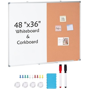 VEVOR 48″x 36″ Whiteboard & Cork Board Combo with Aluminum Frame – 2-in-1 Magnetic Dry Erase Bulletin Board for Wall Mount – Ideal for School, Home, Office(120″ x 90″)