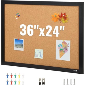 VEVOR 48″x36″ Large Cork Board – Wall-Mounted Bulletin Board with Pin Board – Perfect for School, Home, Office(38″ x 26.6″)