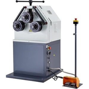 VEVOR 750W Electric Roll Bending Machine, 3-Roller Electric Pipe Bender Machine with Reversible Foot Switch, Support Horizontal/Vertical Operation (220V 60Hz 3-Phase, No Plug)(1-2.75in)