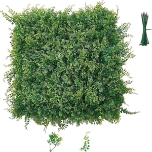 VEVOR Artificial Grass Wall Panels, 40 x 120 inch, Milan Grass Greenery Boxwood Panel for Indoor Outdoor Green Decor & Ivy Fence Covering, Privacy Backdrop Wall Hedge Screen for Garden(Ferns)