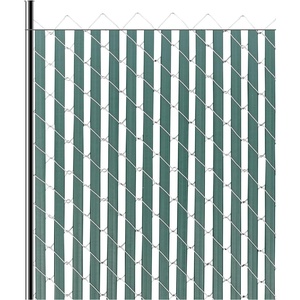VEVOR Bottom Locking Privacy Slats, Double-Wall Vertical Bottom-Locking Slats with Wings for Chain-Link Fence, High-Density HDPE Chain Link Slats Ideally Fit 6′ High Fence for Garden and Farm(Black)(Double-Wall)