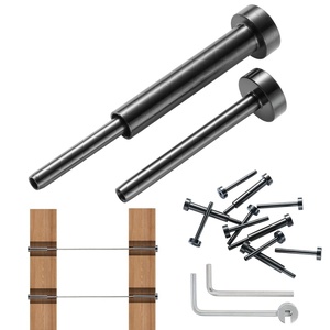 VEVOR Cable Railing Kit, 40 Pack 1/8″ Black Invisible Cable Railing, T316 Stainless Steel Deck Cable Railing Hardware Kit for Wood/Metal Post(Black)