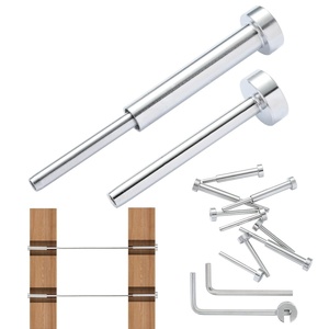 VEVOR Cable Railing Kit, 40 Pack 1/8″ Black Invisible Cable Railing, T316 Stainless Steel Deck Cable Railing Hardware Kit for Wood/Metal Post(Silver)