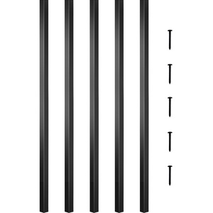 VEVOR Deck Balusters, 32″x0.75″ Metal Deck Spindles, 101 Pack Staircase Baluster with Screws, Aluminum Alloy Deck Railing for Wood and Composite Deck, Square Baluster for Outdoor Stair Deck Porch(26 Inch-101 Pack)