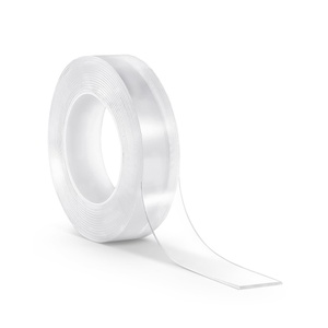 VEVOR Double Sided Tape Heavy Duty, 16 ft Long Nano Mounting Tape, Strong Adhesive & Reusable, Clear Two Sided Wall Tape, Removable Poster Picture Hanging Strips for Home, Office, Car, Outdoor Use(1 Pack)