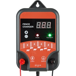 VEVOR Electric Fence Charger, 10kV 1J, AC DC Electric Fence Energizer with LED Indicator, 1.86 Miles Range, Powerful Plug-in Fences Charger, Prevents Wild Animals Intrusion for Livestock Poultry(3J)