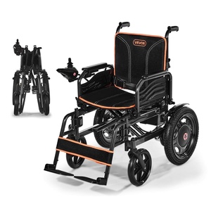 VEVOR Electric Wheelchair for Adults, 265 lbs Capacity. Foldable Lightweight Motorized Chair, 13-Mile Long Range & All-Terrain Power for Seniors, Portable Mobility