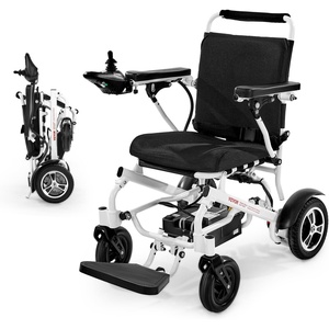 VEVOR Electric Wheelchair for Adults, 300 lbs Capacity & 21″ Seat, Foldable Lightweight Motorized Chair, 13-Mile Long Range All-Terrain Power, Portable for Seniors Mobility(17.5 lnch (Aluminum Frame  Wide Seat))